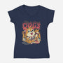 The Dogs-Womens-V-Neck-Tee-ilustrata