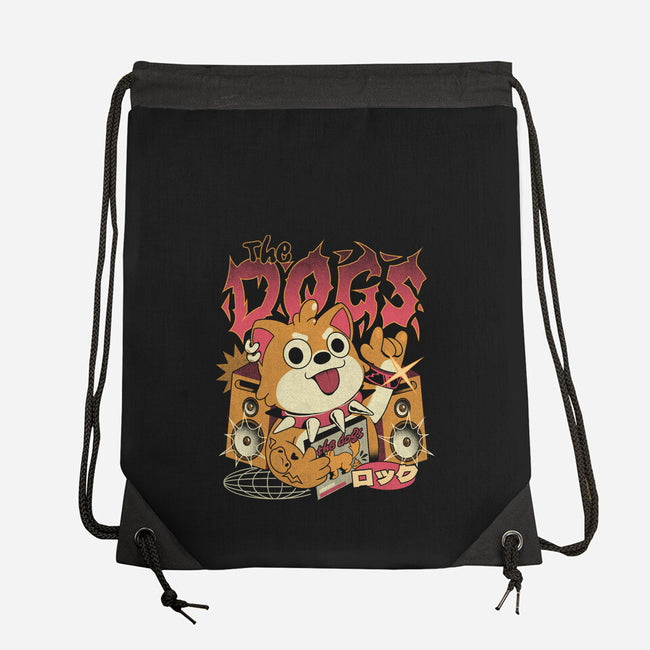 The Dogs-None-Drawstring-Bag-ilustrata