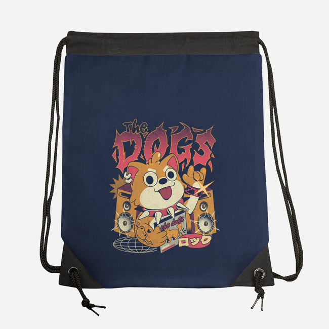 The Dogs-None-Drawstring-Bag-ilustrata