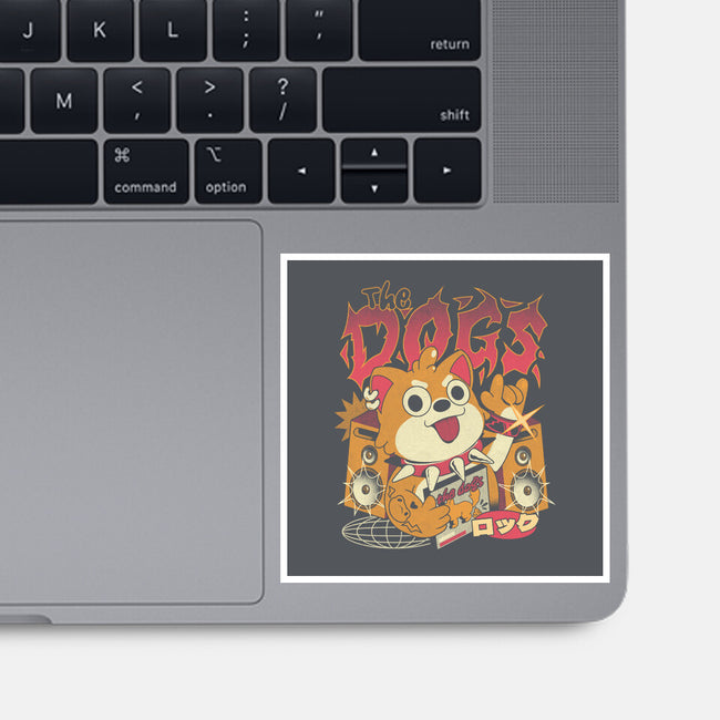 The Dogs-None-Glossy-Sticker-ilustrata