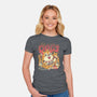 The Dogs-Womens-Fitted-Tee-ilustrata