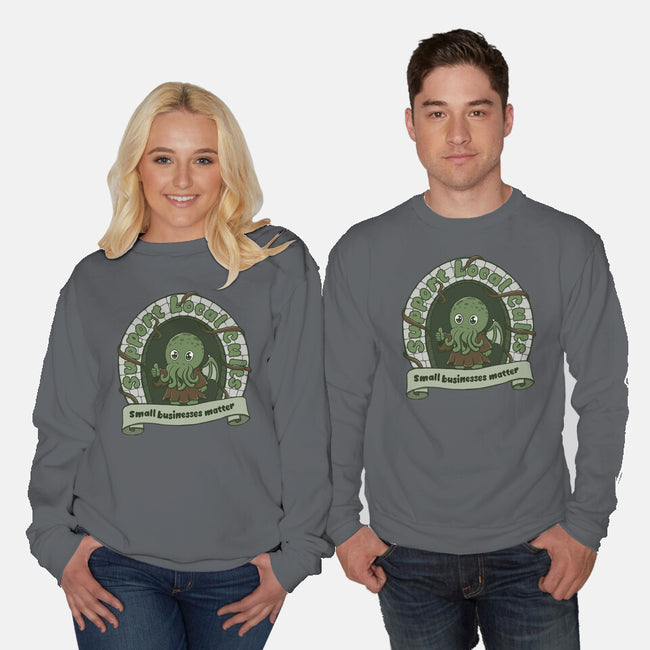 Support Local Cults-Unisex-Crew Neck-Sweatshirt-Loobs