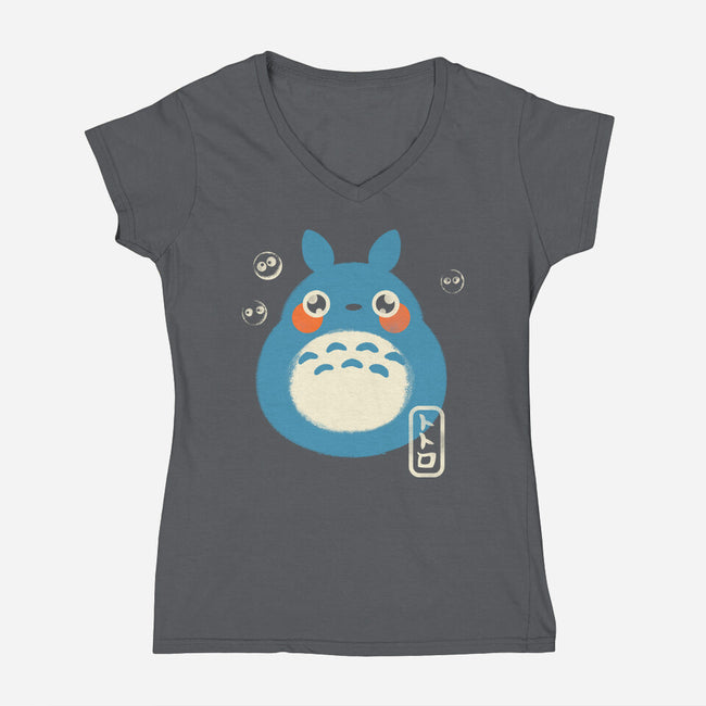 My Cute Neighbor-Womens-V-Neck-Tee-studiolumlum