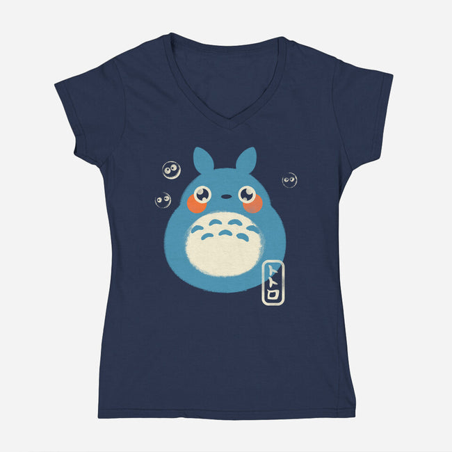 My Cute Neighbor-Womens-V-Neck-Tee-studiolumlum