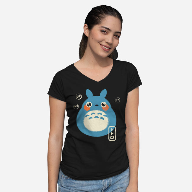 My Cute Neighbor-Womens-V-Neck-Tee-studiolumlum