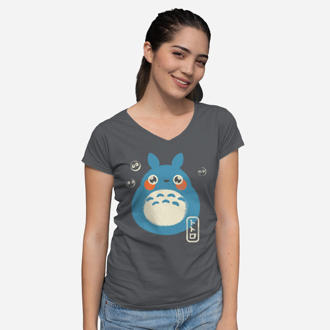 My Cute Neighbor-Womens-V-Neck-Tee-studiolumlum