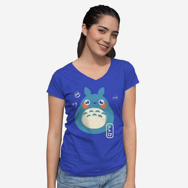 My Cute Neighbor-Womens-V-Neck-Tee-studiolumlum