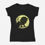 I Am A Lion-Womens-V-Neck-Tee-zascanauta
