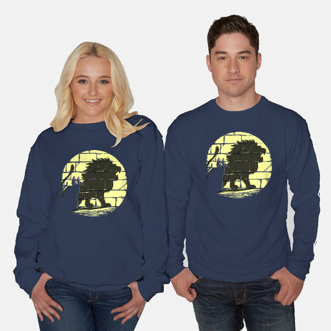 I Am A Lion-Unisex-Crew Neck-Sweatshirt-zascanauta