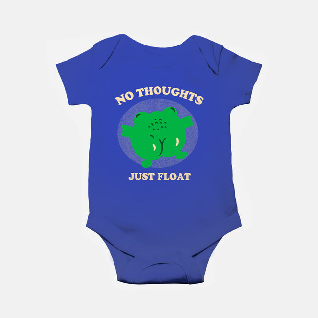 No Thoughts Just Float-Baby-Basic-Onesie-studiolumlum