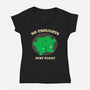 No Thoughts Just Float-Womens-V-Neck-Tee-studiolumlum