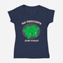 No Thoughts Just Float-Womens-V-Neck-Tee-studiolumlum