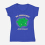 No Thoughts Just Float-Womens-V-Neck-Tee-studiolumlum