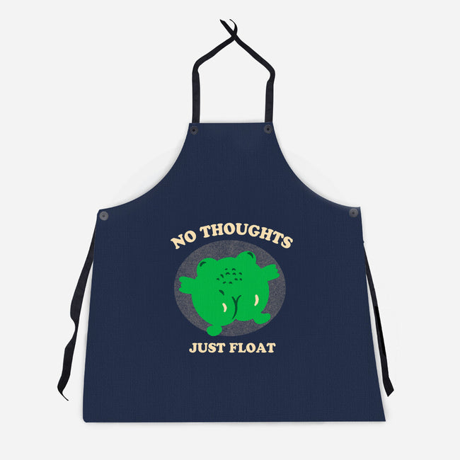No Thoughts Just Float-Unisex-Kitchen-Apron-studiolumlum