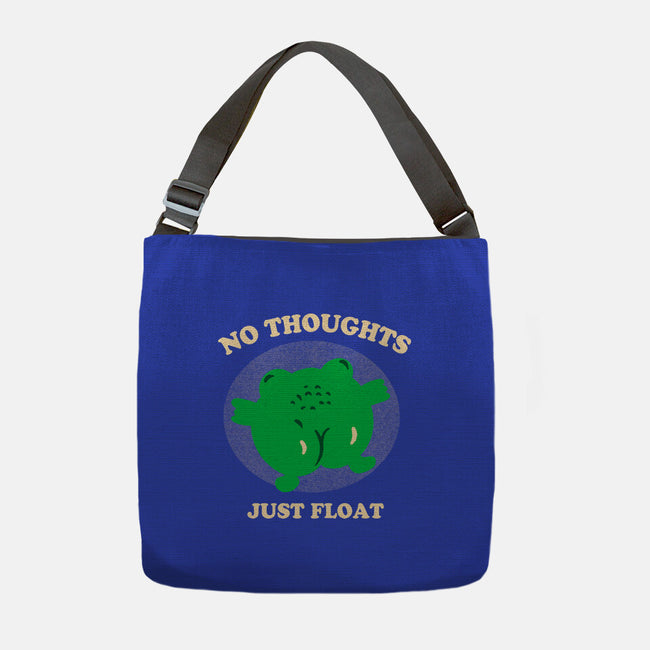 No Thoughts Just Float-None-Adjustable Tote-Bag-studiolumlum