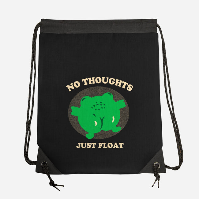 No Thoughts Just Float-None-Drawstring-Bag-studiolumlum