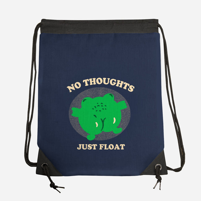 No Thoughts Just Float-None-Drawstring-Bag-studiolumlum