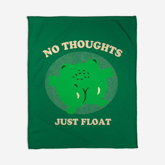No Thoughts Just Float-None-Fleece-Blanket-studiolumlum