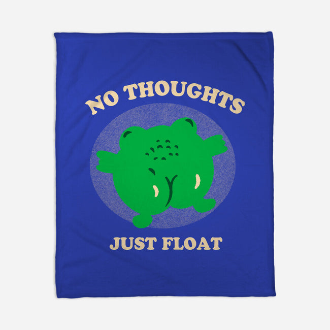 No Thoughts Just Float-None-Fleece-Blanket-studiolumlum