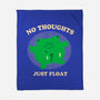 No Thoughts Just Float-None-Fleece-Blanket-studiolumlum