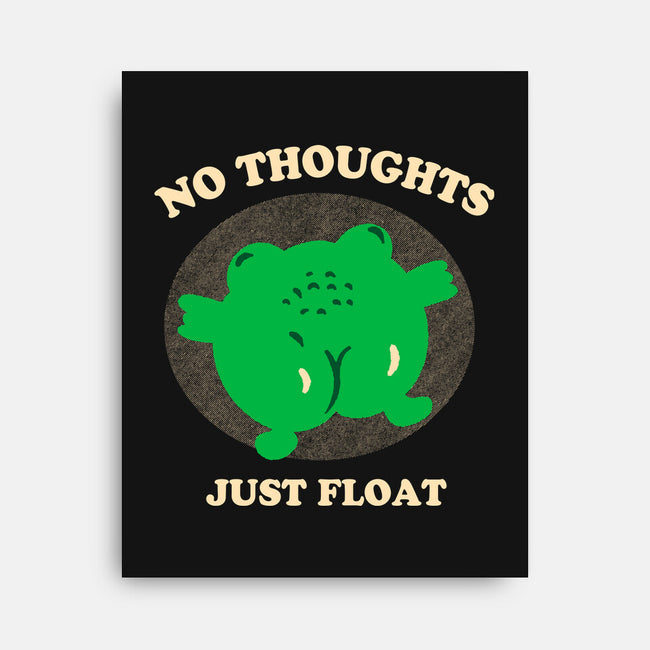No Thoughts Just Float-None-Stretched-Canvas-studiolumlum