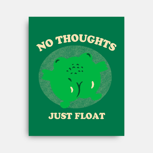 No Thoughts Just Float-None-Stretched-Canvas-studiolumlum