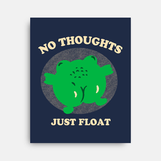 No Thoughts Just Float-None-Stretched-Canvas-studiolumlum