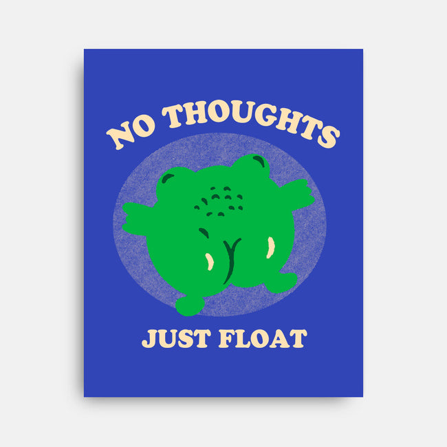 No Thoughts Just Float-None-Stretched-Canvas-studiolumlum