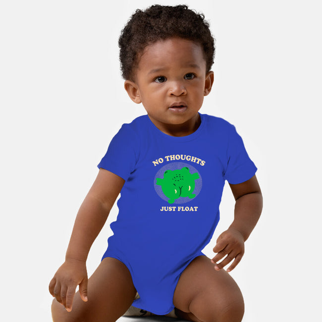 No Thoughts Just Float-Baby-Basic-Onesie-studiolumlum