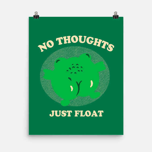 No Thoughts Just Float-None-Matte-Poster-studiolumlum