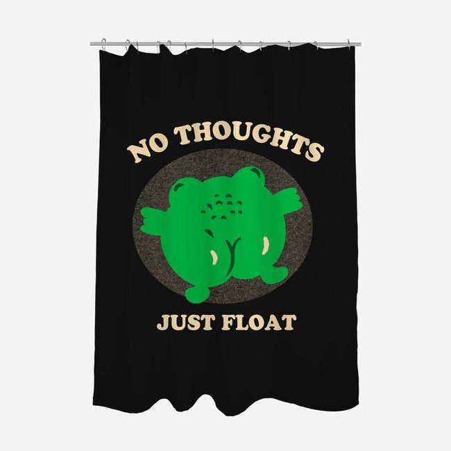 No Thoughts Just Float-None-Polyester-Shower Curtain-studiolumlum