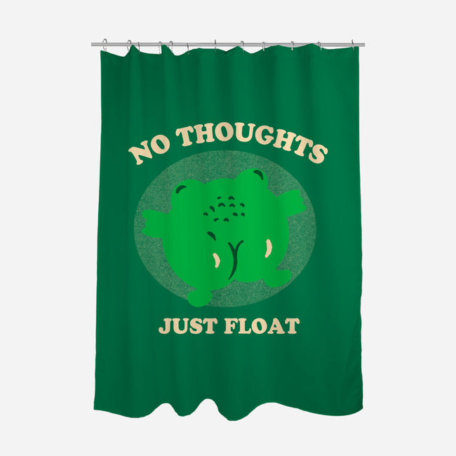 No Thoughts Just Float-None-Polyester-Shower Curtain-studiolumlum