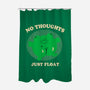 No Thoughts Just Float-None-Polyester-Shower Curtain-studiolumlum