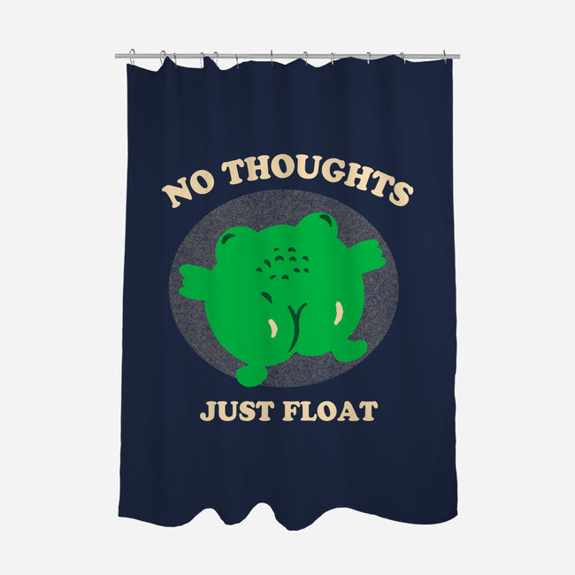 No Thoughts Just Float-None-Polyester-Shower Curtain-studiolumlum