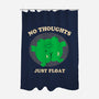 No Thoughts Just Float-None-Polyester-Shower Curtain-studiolumlum