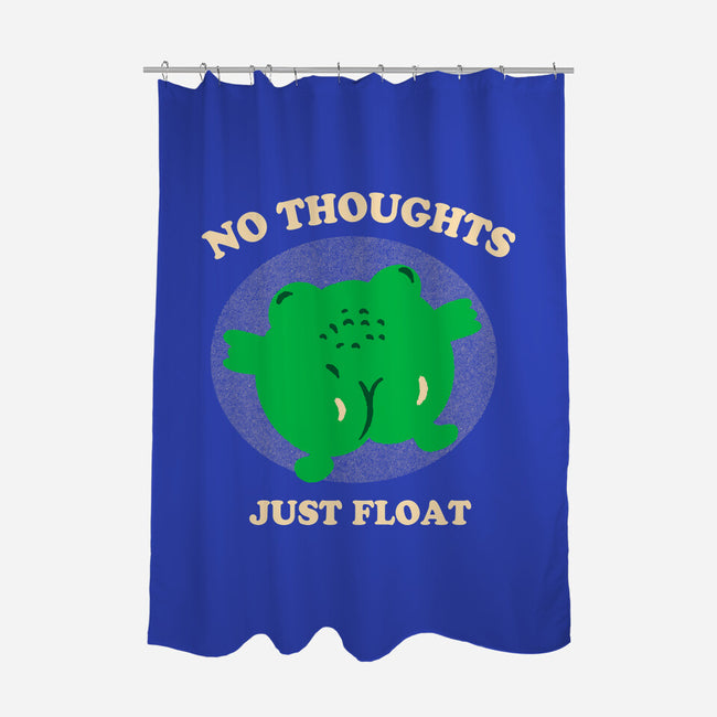 No Thoughts Just Float-None-Polyester-Shower Curtain-studiolumlum