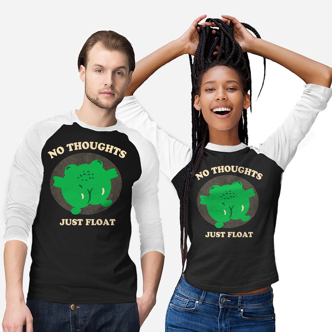 No Thoughts Just Float-Unisex-Baseball-Tee-studiolumlum