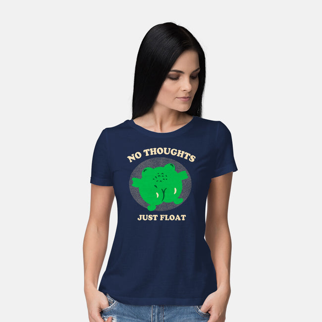 No Thoughts Just Float-Womens-Basic-Tee-studiolumlum