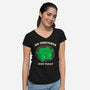 No Thoughts Just Float-Womens-V-Neck-Tee-studiolumlum
