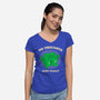 No Thoughts Just Float-Womens-V-Neck-Tee-studiolumlum