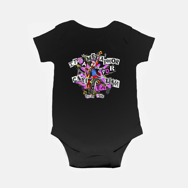 Metaphor For Capitalism-Baby-Basic-Onesie-Afire