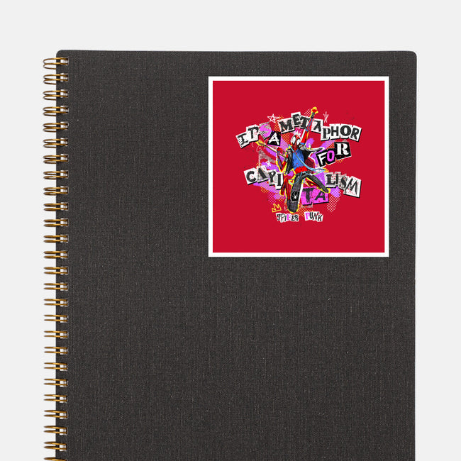 Metaphor For Capitalism-None-Glossy-Sticker-Afire