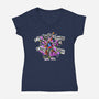 Metaphor For Capitalism-Womens-V-Neck-Tee-Afire