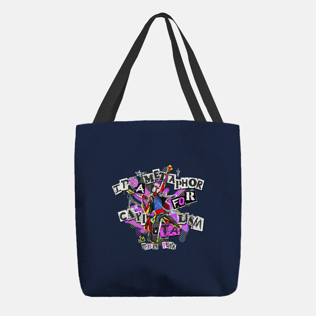Metaphor For Capitalism-None-Basic Tote-Bag-Afire