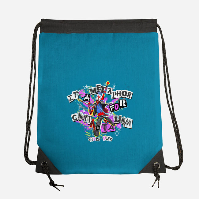 Metaphor For Capitalism-None-Drawstring-Bag-Afire