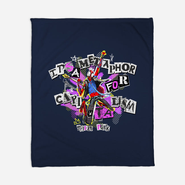 Metaphor For Capitalism-None-Fleece-Blanket-Afire