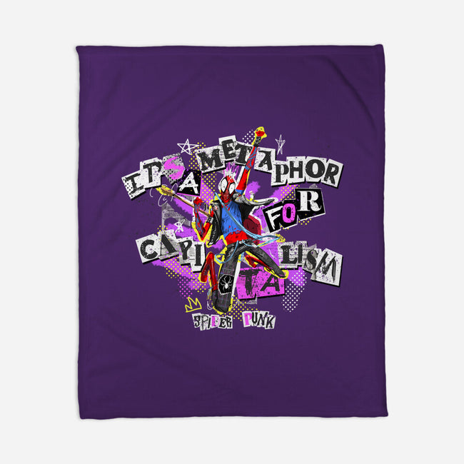 Metaphor For Capitalism-None-Fleece-Blanket-Afire