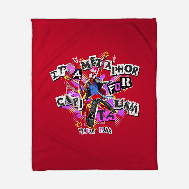 Metaphor For Capitalism-None-Fleece-Blanket-Afire