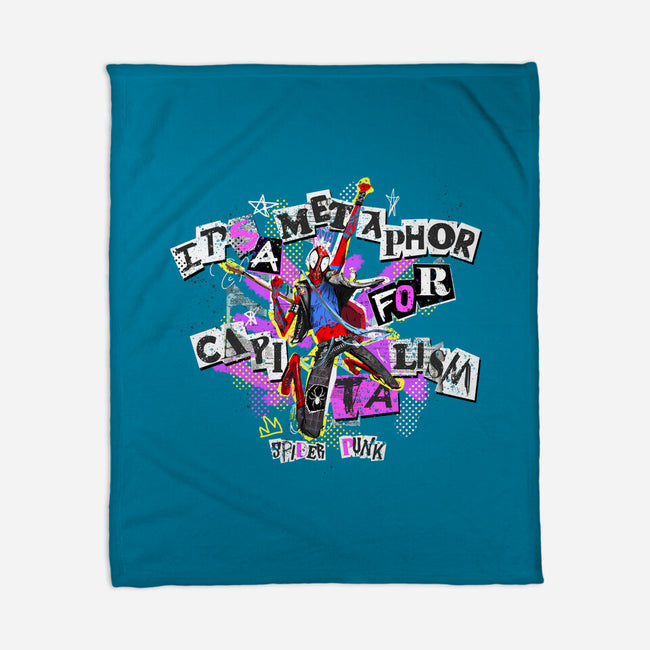 Metaphor For Capitalism-None-Fleece-Blanket-Afire