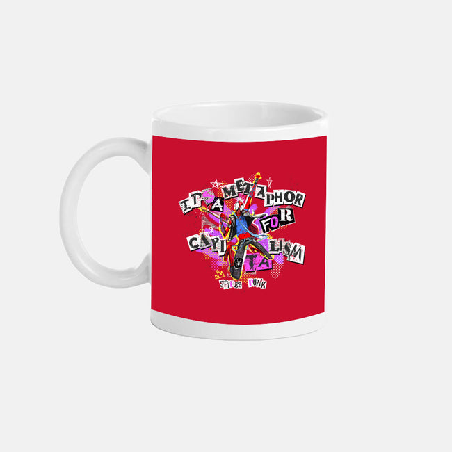 Metaphor For Capitalism-None-Mug-Drinkware-Afire